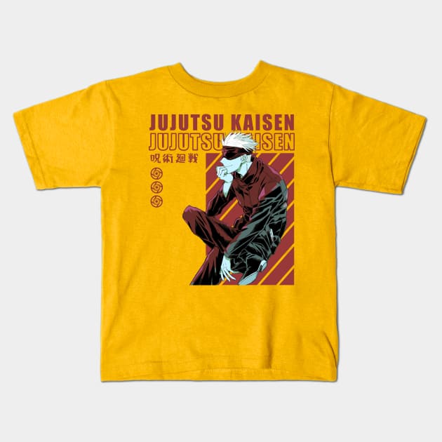 Satoru Gojo - Jujutsu Kaisen Kids T-Shirt by MAGE